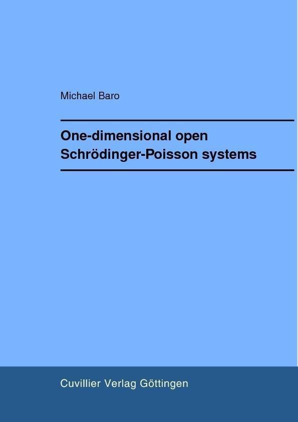 One-dimensional open Schrödinger-Poisson systems