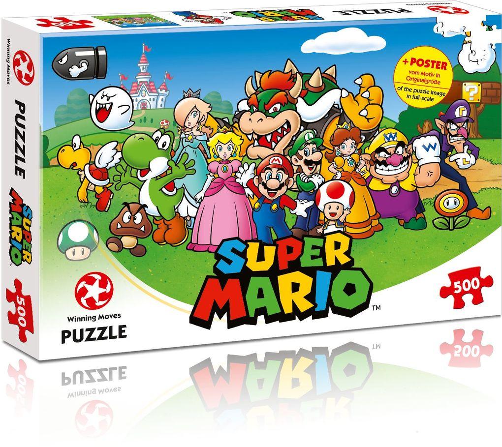 Winning Moves - Puzzle - Super Mario - Mario and Friends , 500 Teile