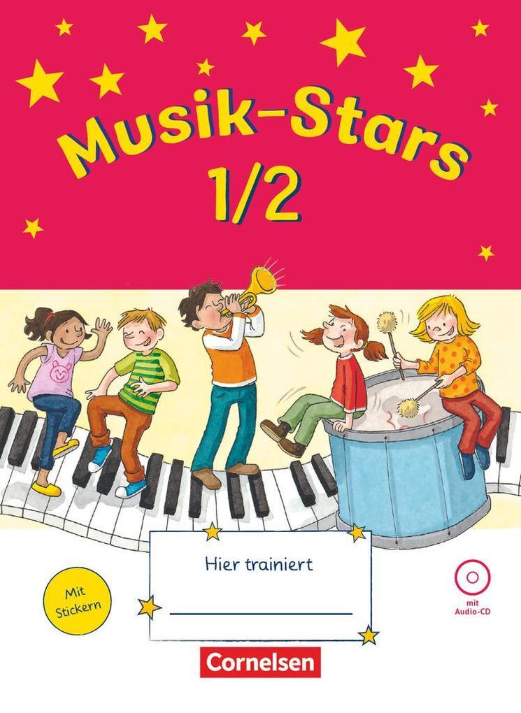 Musik-Stars - Grundwissen 1./2. Schuljahr - Übungsheft mit Lösungen und Audio-CD