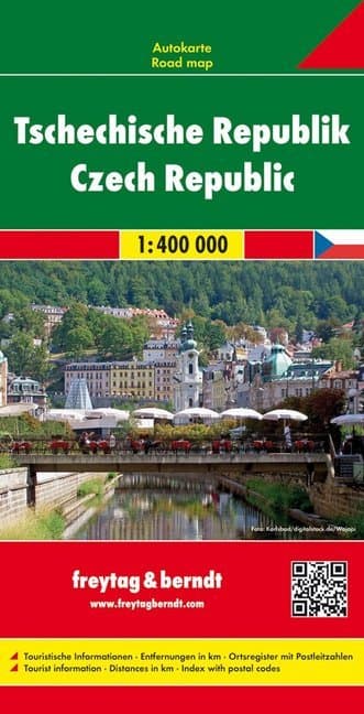 Tschechische Republik, Autokarte 1:400.000. Ceská republika / République Tchèque / Repubblica Cèca