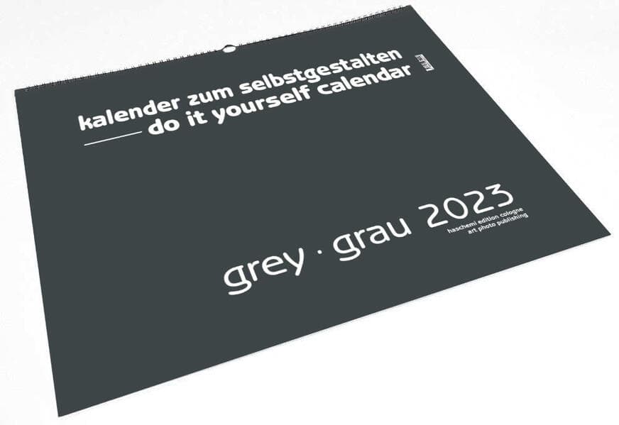 Grey Grau 2025 Blanko Gross XL Format