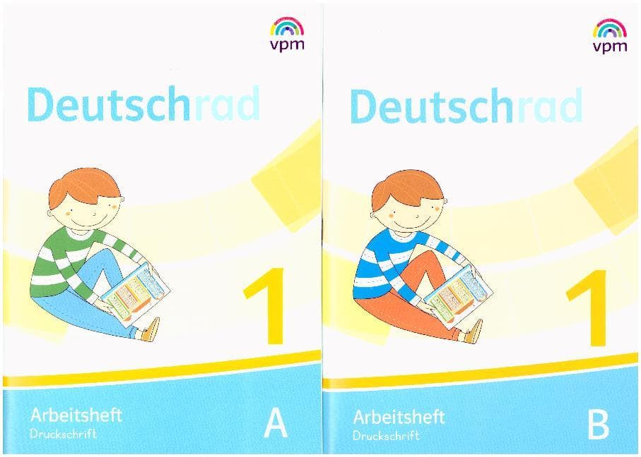 Deutschrad 1. Arbeitsheft und Buchstabenheft Druckschrift (Paket). Klasse 1