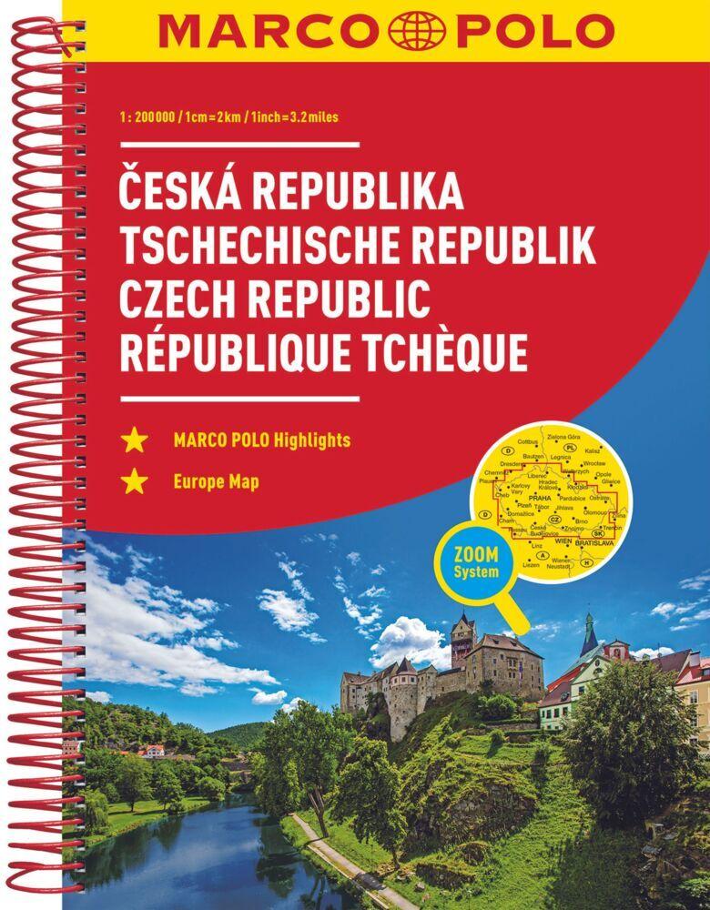 MARCO POLO ReiseAtlas Tschechische Republik 1:200 000