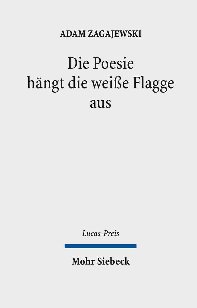 Die Poesie hängt die weiße Flagge aus