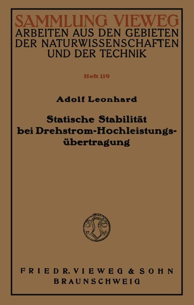 Statische Stabilität bei Drehstrom-Hochleistungsübertragung