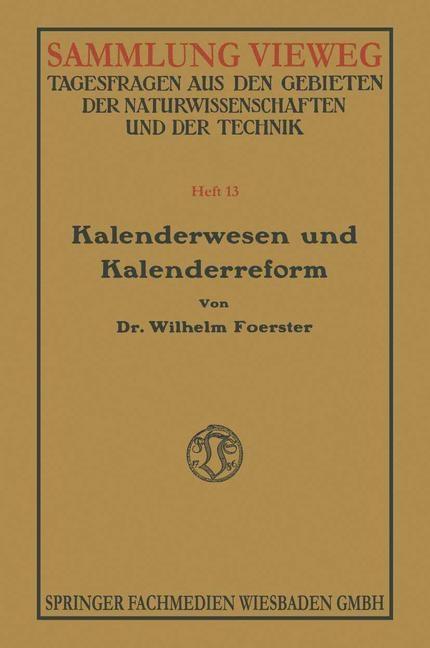 Kalenderwesen und Kalenderreform