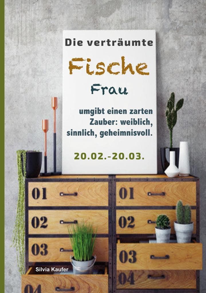 Die verträumte Fische Frau umgibt einen zarten Zauber: weiblich, sinnlich, geheimnisvoll