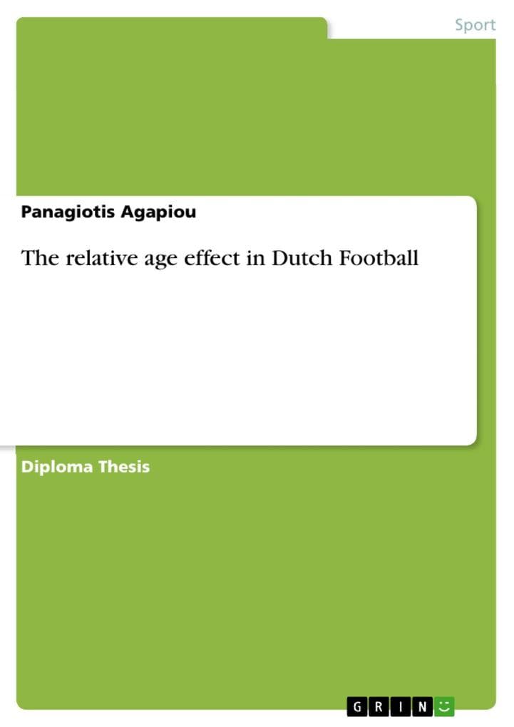 The relative age effect in Dutch Football