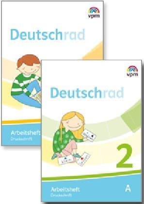 Deutschrad 1/2. Arbeitshefte Paket Druckschrift Klasse 1/2