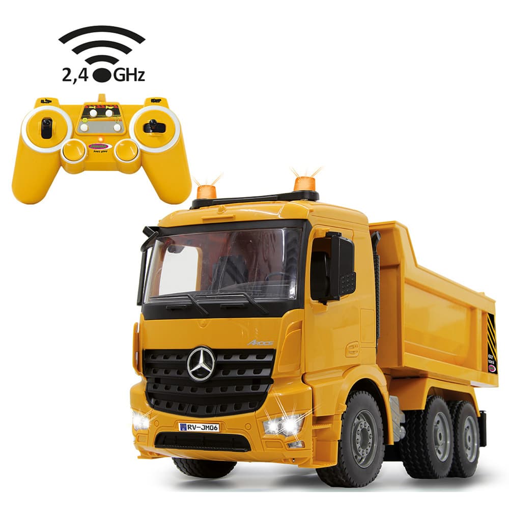 Jamara - Baufahrzeug, Muldenkipper Mercedes Arocs 2,4 GHz