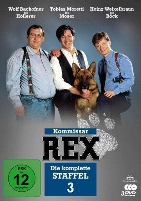 Kommissar Rex - Die komplette 3. Staffel. 3 DVDs