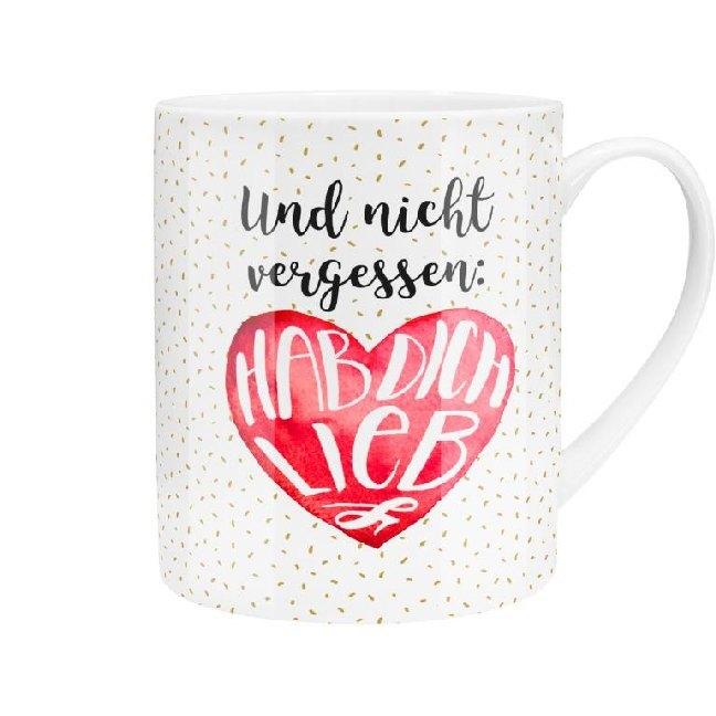 XL-Tasse "Hab dich lieb"