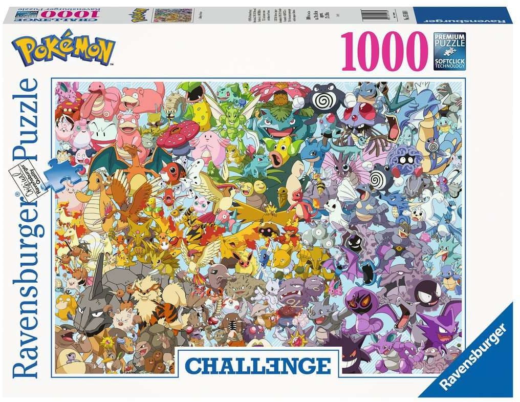 Ravensburger - Challenge Pokémon, 1000 Teile