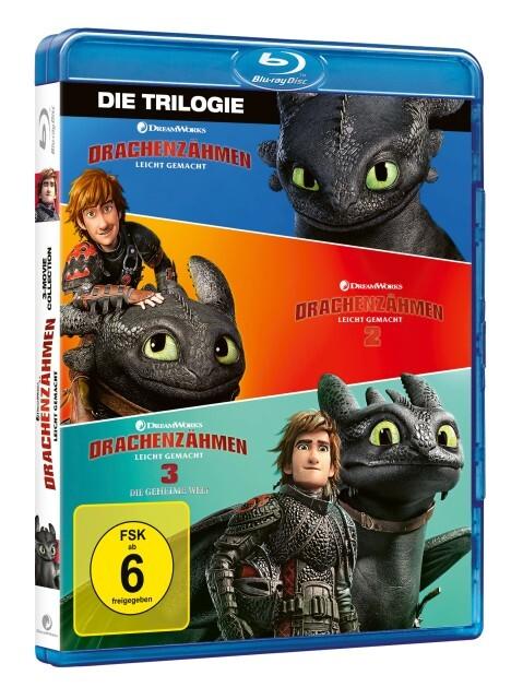 Drachenzähmen leicht gemacht - Die Trilogie, 3 Blu-ray