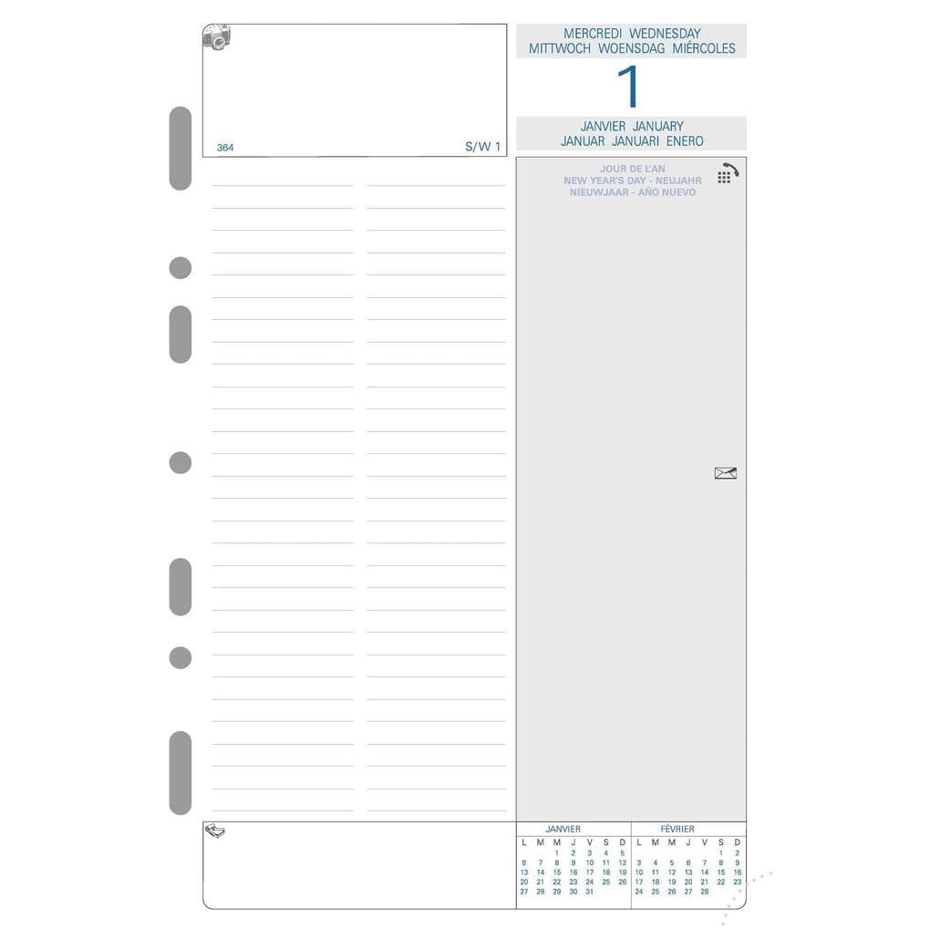 Kalender 1 Tag pro Seite 1 Jahr 2026