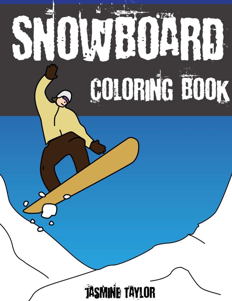 Snowboard Coloring Book