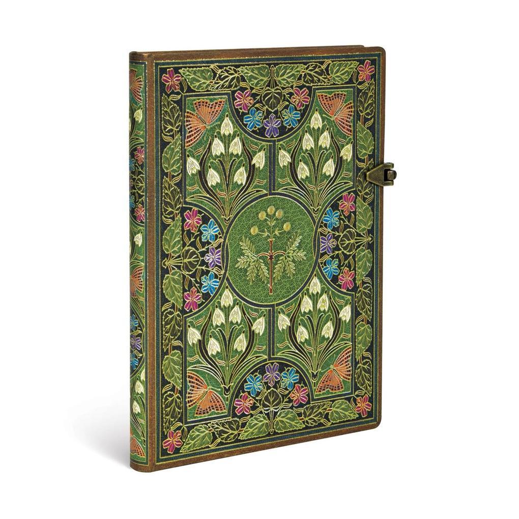 Paperblanks Poetry in Bloom Hardcover MIDI Lined Clasp Closure 144 Pg 120 GSM