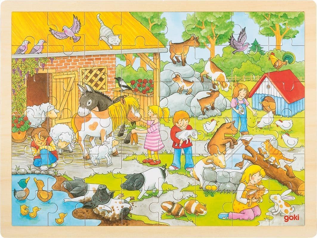 Einlegepuzzle Streichelzoo (Kinderpuzzle)