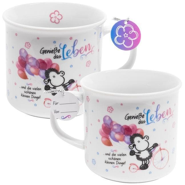 Sheepworld Tasse 46204 "Geniesse das Leben und die vielen schönen kleinen Dinge!"