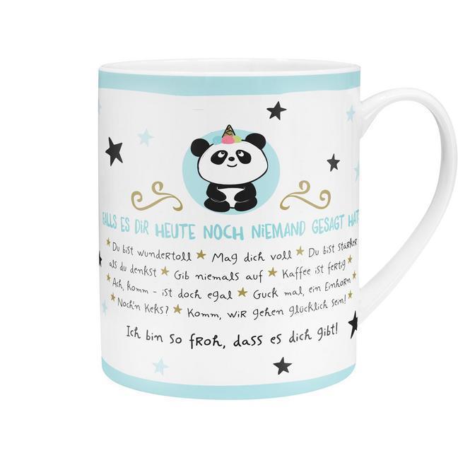 XL-Tasse "Panda mit Botschaft"