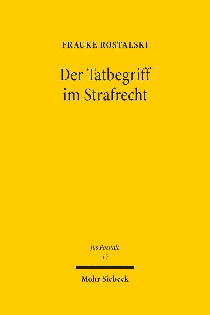 Der Tatbegriff im Strafrecht