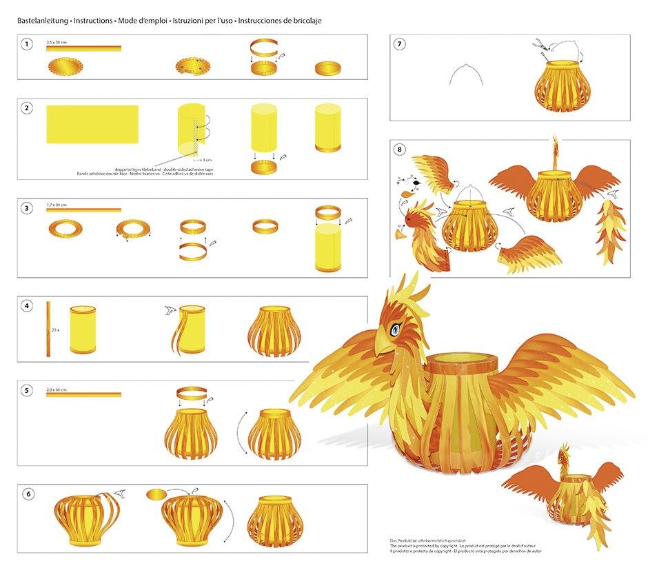 URSUS Laternenzeit Laternen-Bastelset Phönix