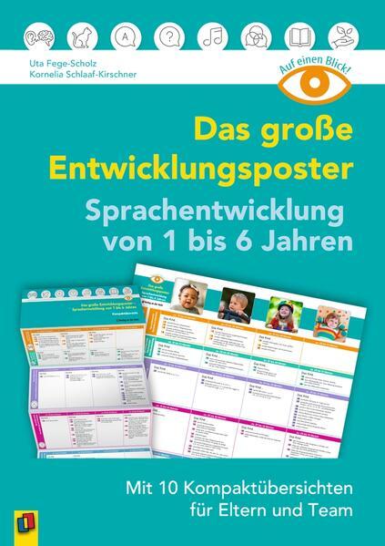 Auf einen Blick: Das große Entwicklungsposter - Sprachentwicklung von 1 bis 6 Jahren