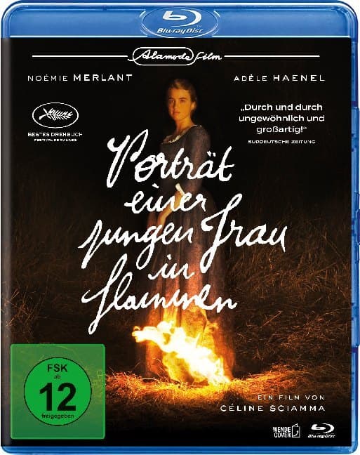 Porträt einer jungen Frau in Flammen. Blu-ray