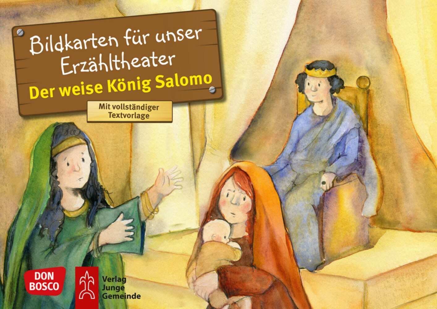 Der weise König Salomo. Kamishibai Bildkartenset.