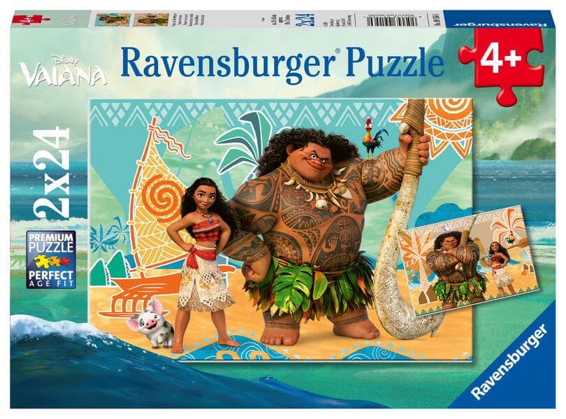 Kinderpuzzle 2x24 Teile - Disney Vaiana