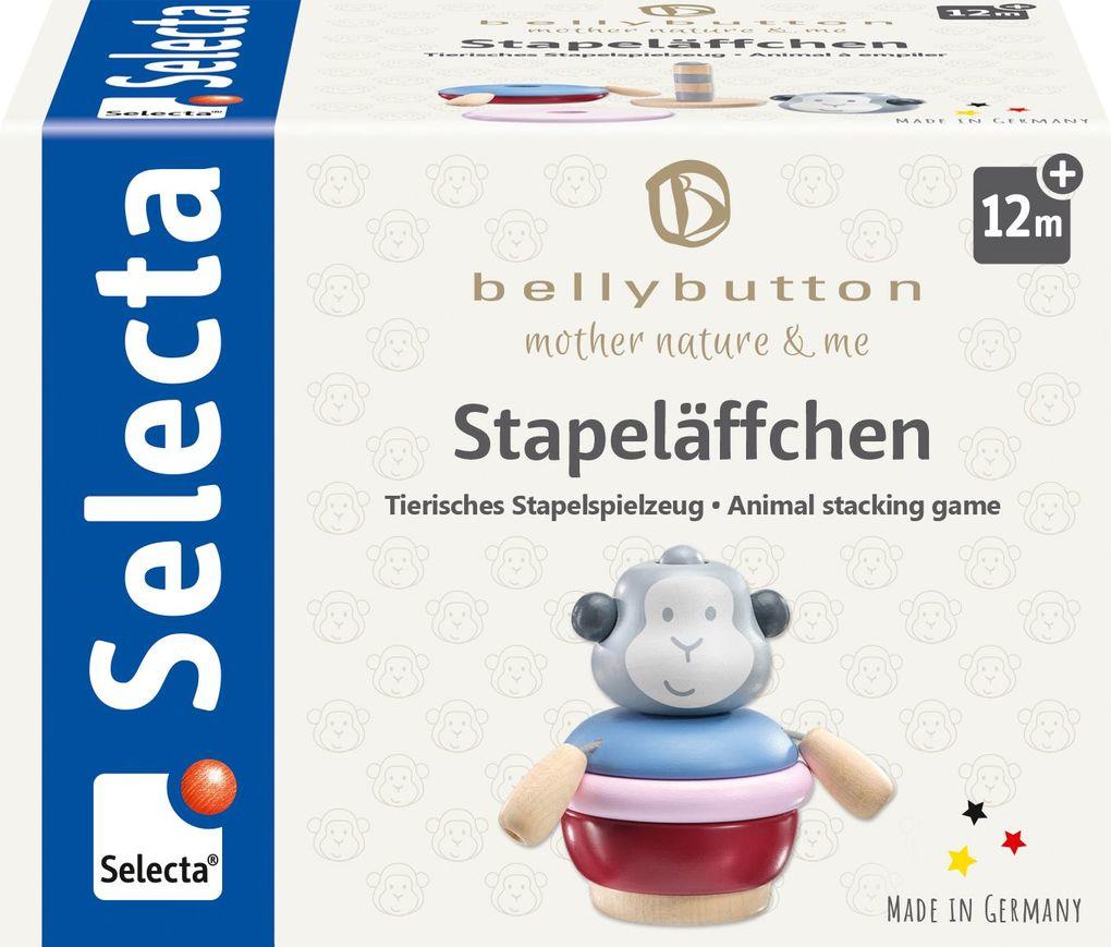 Schmidt Spiele - Selecta - bellybutton by Selecta - Stapeläffchen, 9 cm
