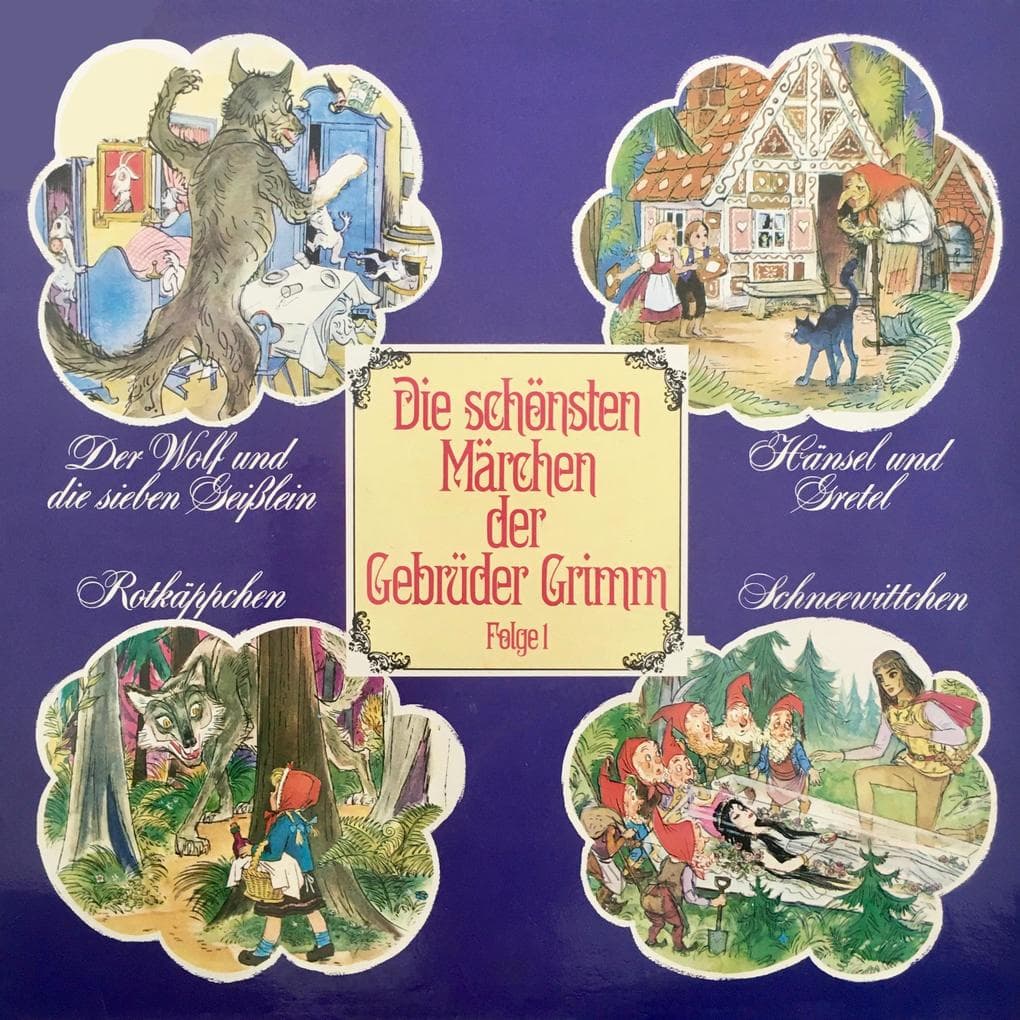 Der Wolf und die sieben Geißlein / Hänsel und Gretel / Rotkäppchen / Schneewittchen