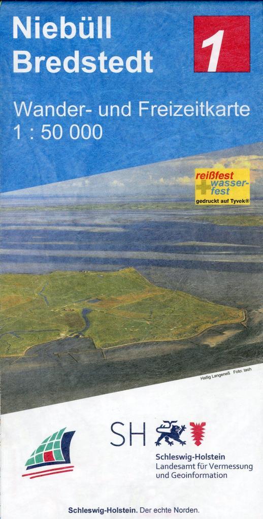 Niebüll - Bredstedt Wander- und Freizeitkarte 1:50 000