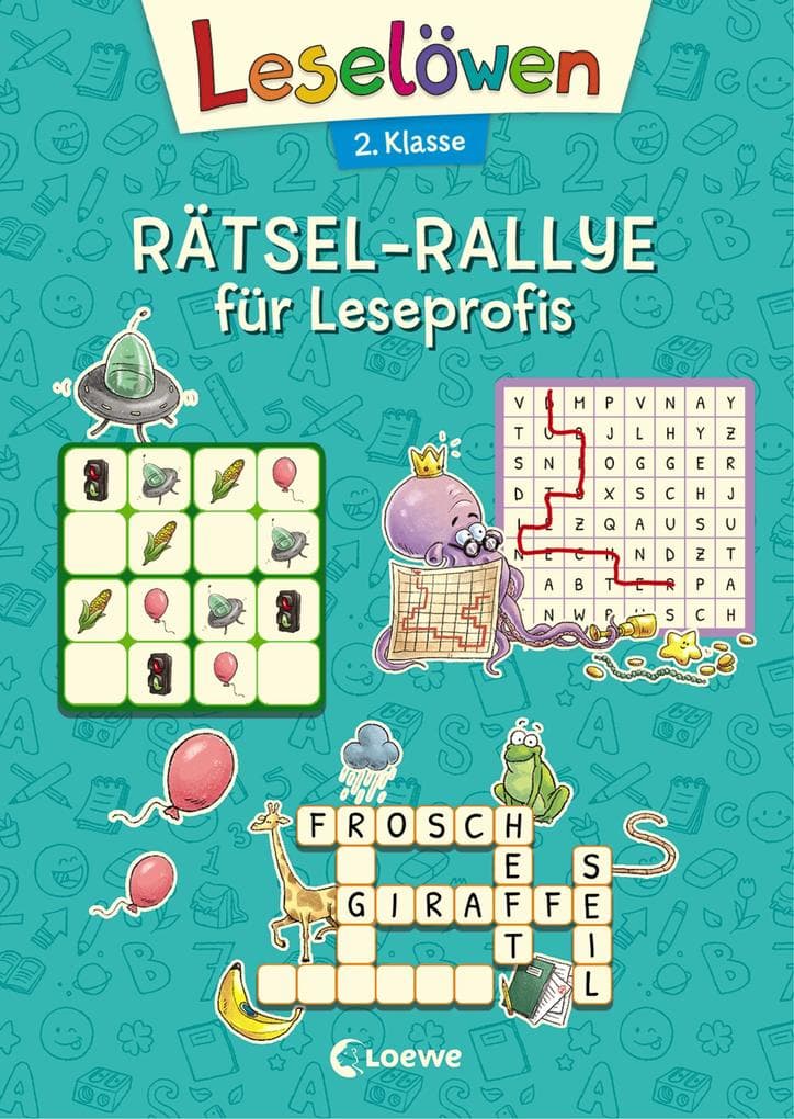 Leselöwen Rätsel-Rallye für Leseprofis - 2. Klasse (Türkis)