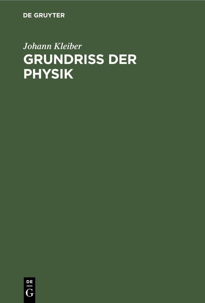 Grundriss der Physik