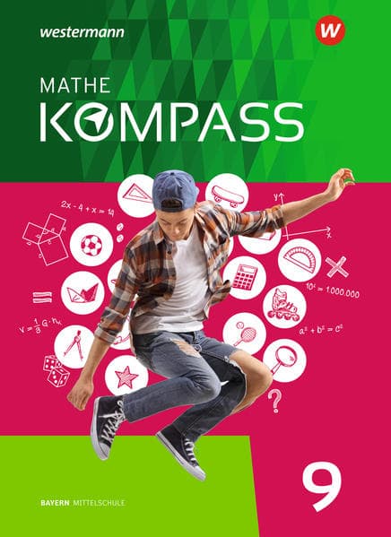 Mathe Kompass 9. Schulbuch. Für Bayern