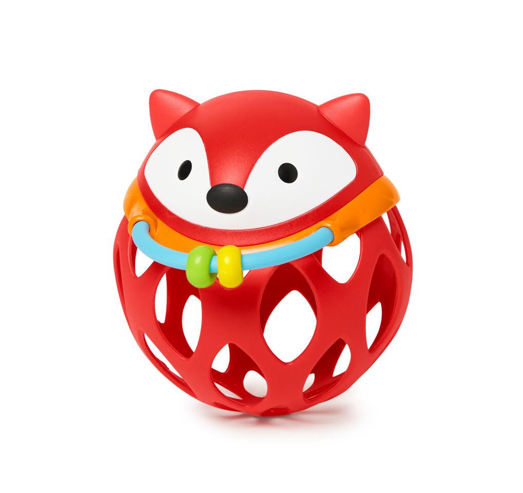 Skip Hop - Rasselball Fuchs mit Beißringdetails, rot