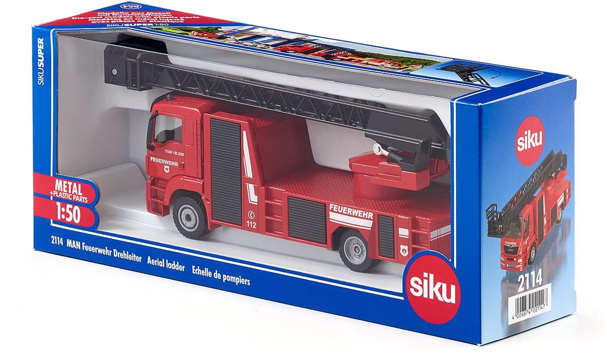 SIKU - MAN Feuerwehr Drehleiter