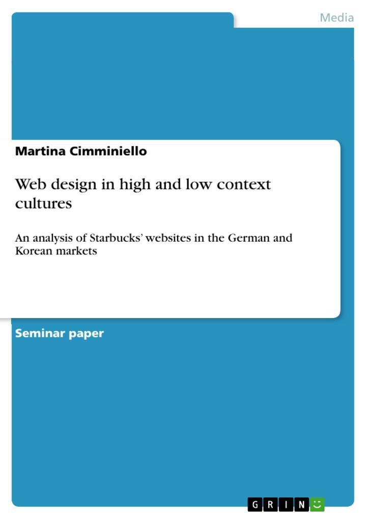 Web design in high and low context cultures