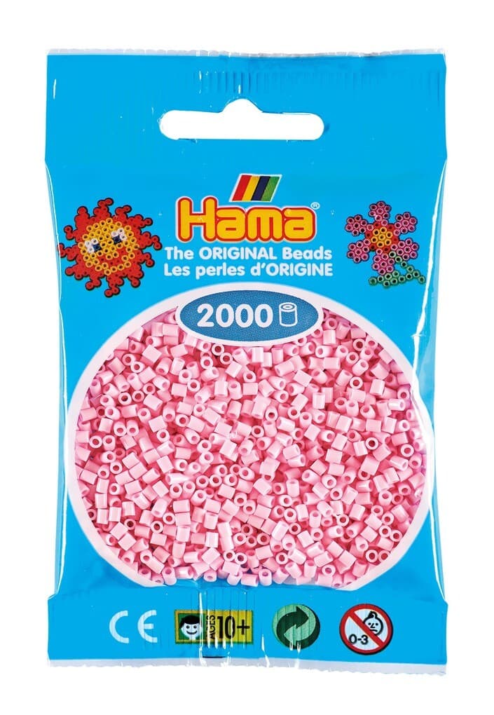 Hama 501-95 - Beutel mit Mini Bügelperlen Rose, 2000 Stück