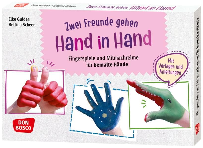 Zwei Freunde gehen Hand in Hand