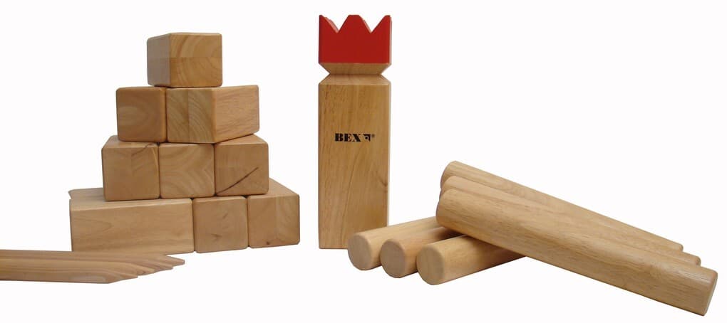 BEX 511-1320-1 - KUBB PRO, aus Gummibaum Holz, Turnier-Größe