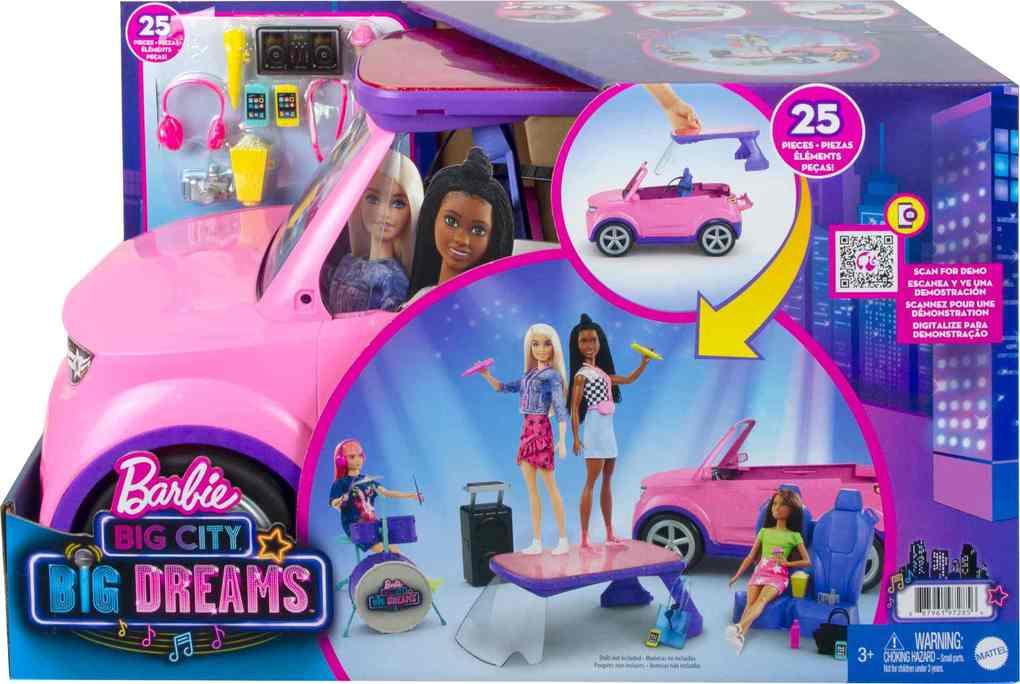 Mattel - Barbie - Bühne Frei für große Träume - SUV Auto inkl. Bühne und Zubehör
