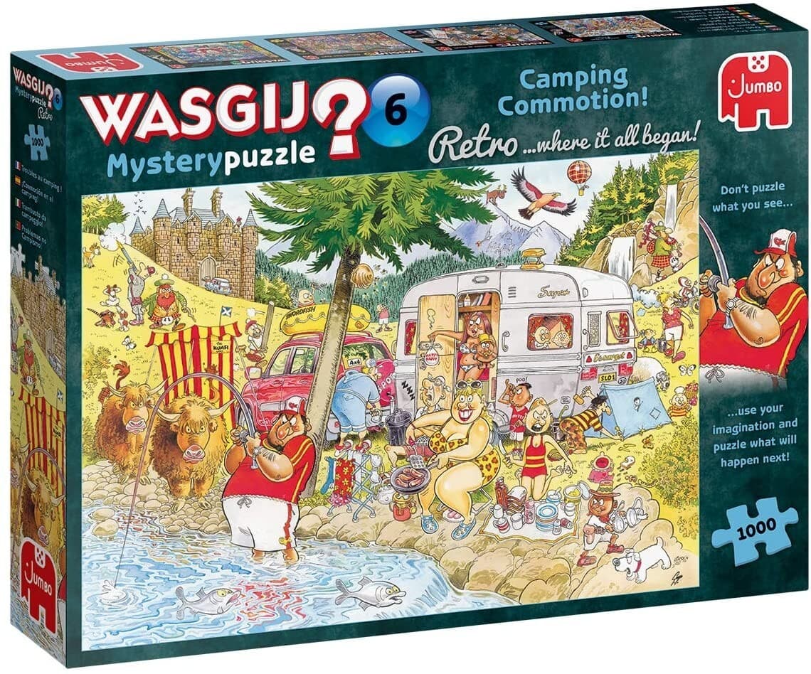 Wasgij Retro Mystery 6 - Camping-Wahnsinn! - 1000 Teile