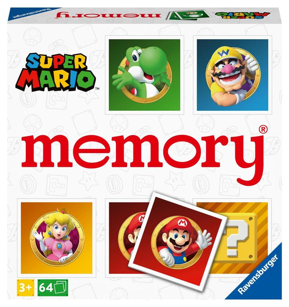 Ravensburger memory® Super Mario - 20925 - der Spieleklassiker für Super Mario-Fans, Merkspiel für 2-8 Spieler ab 3 Jahren