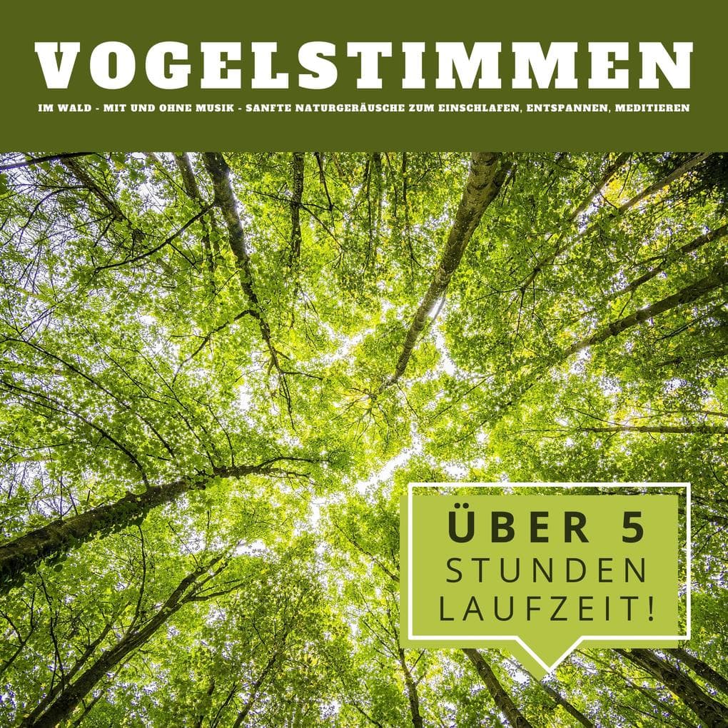 Vogelstimmen im Wald: Sanfte Naturgeräusche zum Einschlafen, Entspannen, Meditieren