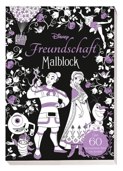 Disney Freundschaft: Malblock: über 60 herzerwärmende Motive zum Ausmalen!