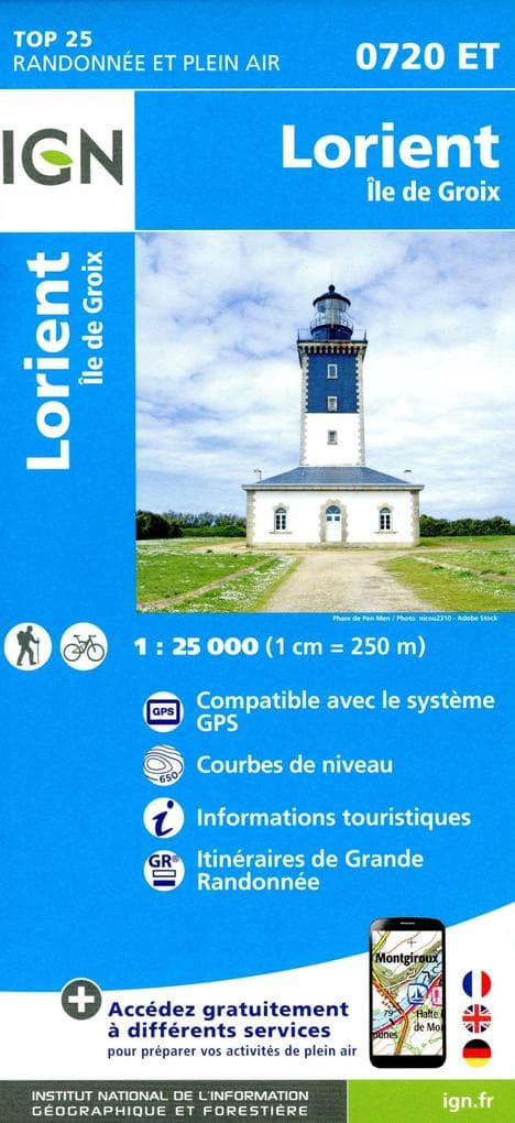 Lorient Ile de Groix 1:25 000