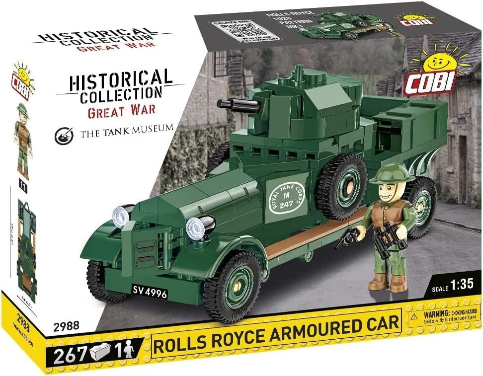 COBI 2988 - Historical Collection, Great War, Rolls Royce Armoured Car, Bausatz, 1:35