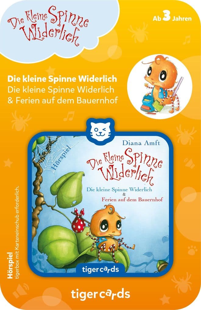 tigercard - Die kleine Spinne Widerlich - Zwei Geschichten (Ausflug ans Meer & Komm, wir spielen Schule)